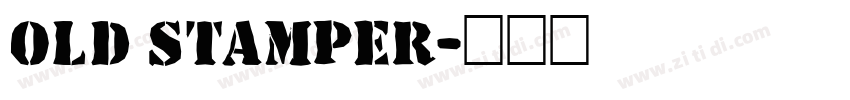 old stamper字体转换